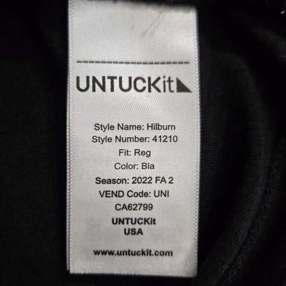 UNTUCKit Men’s Black Turtleneck Long Sleeve Shirt Size M - Picture 3 of 8